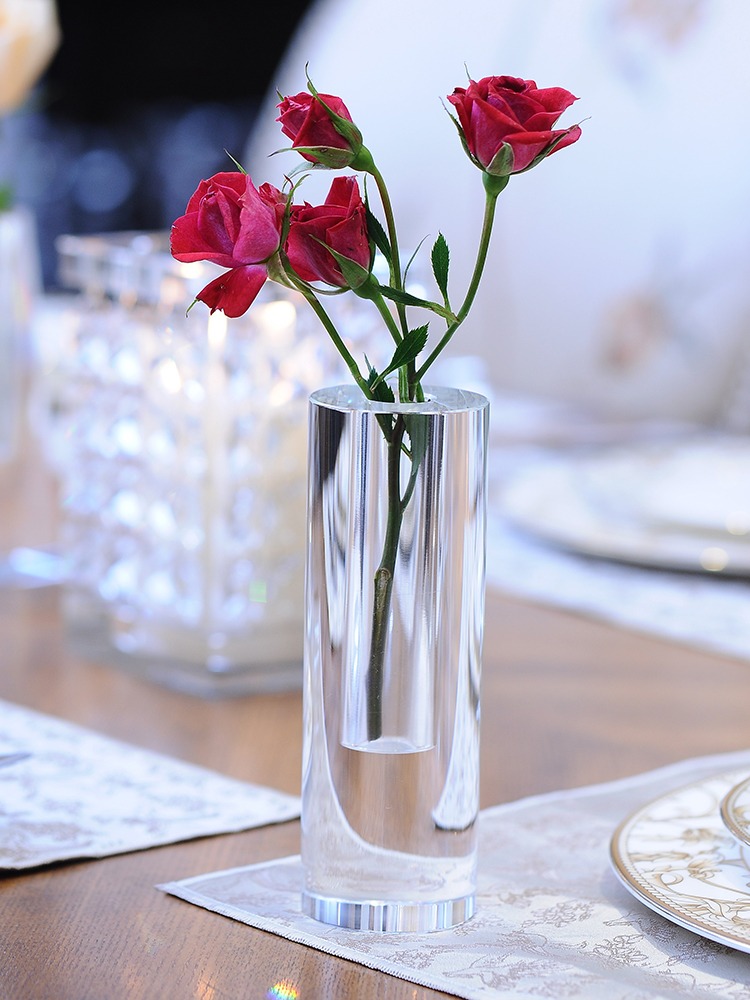 Xt Home Textiles - Vaso de vidro de cristal personalizado
