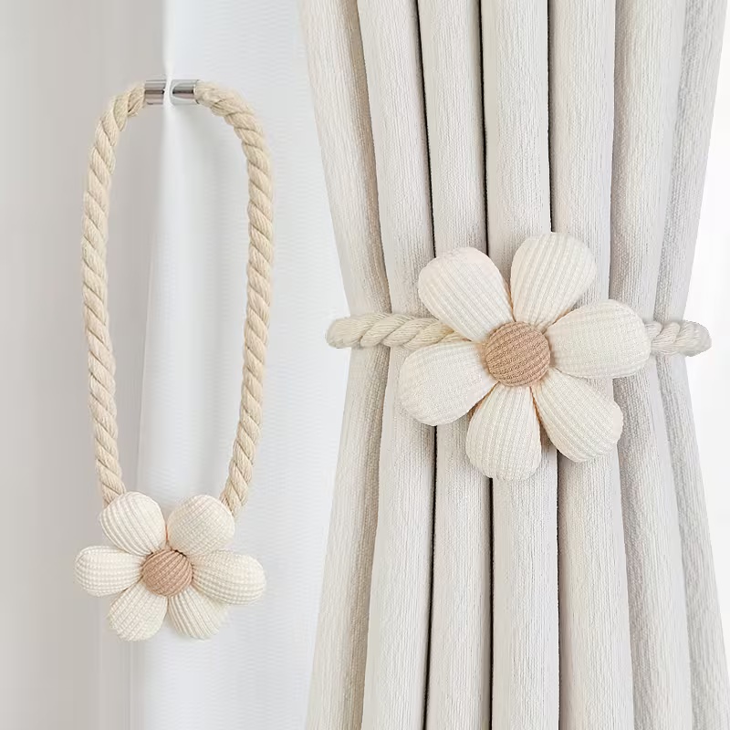Xt Home Textiles - Conjunto de 2 Prendedores Magnéticos Florais
