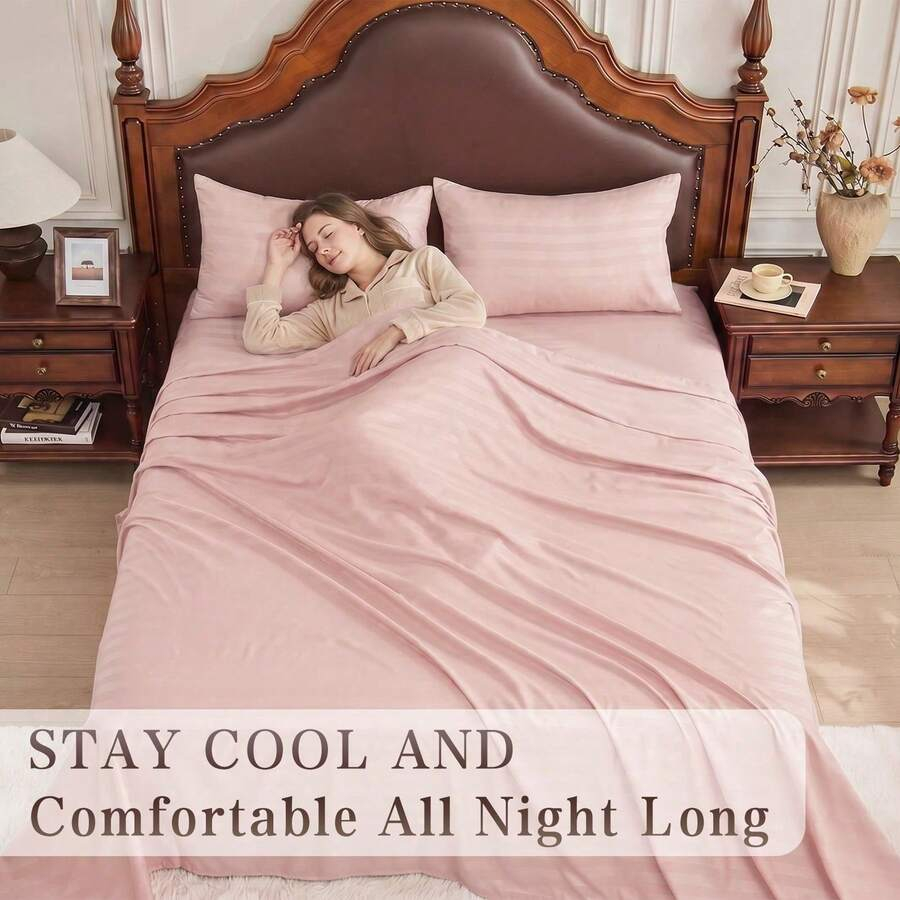 Conjunto de Lençóis Listrados  - Fitted Sheet Deep avaliação e preço