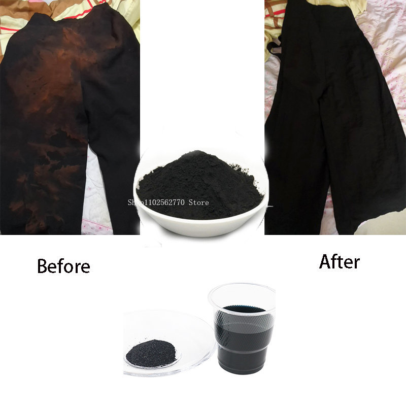 50g preto tecido corante roupa - Home Textiles Store avaliação e preço