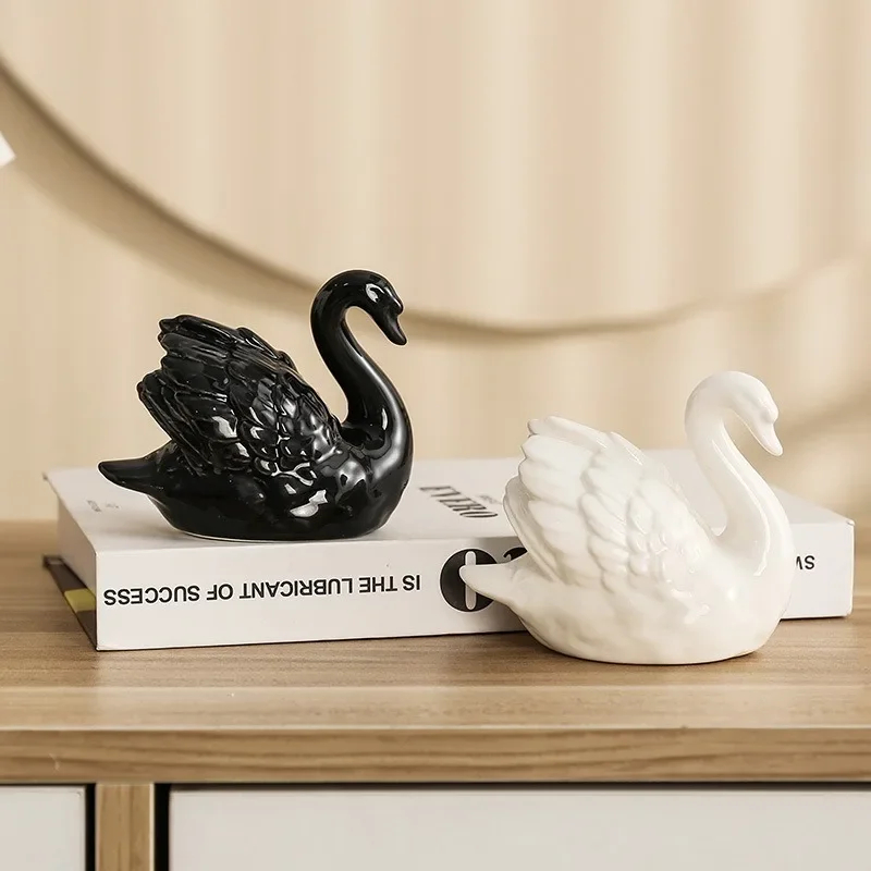 Casal cisne cerâmica jóias cri - Xt Home Textiles avaliação e preço