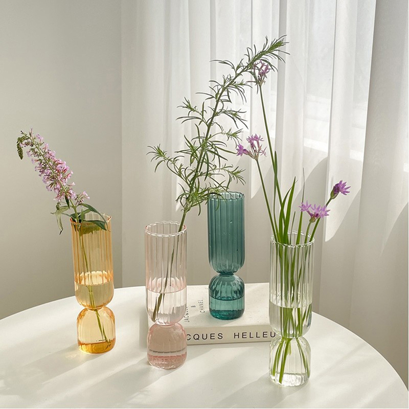 Vaso de vidro nórdico para arr - Xt Home Textiles avaliação e preço