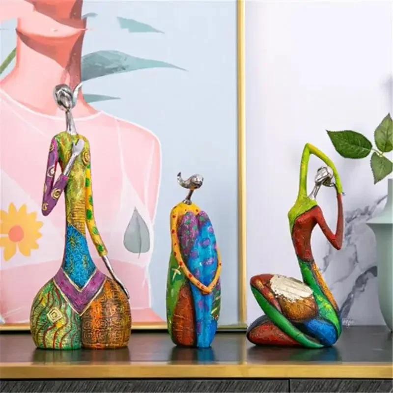 Pintura mulher estátua de resi - Xt Home Textiles avaliação e preço