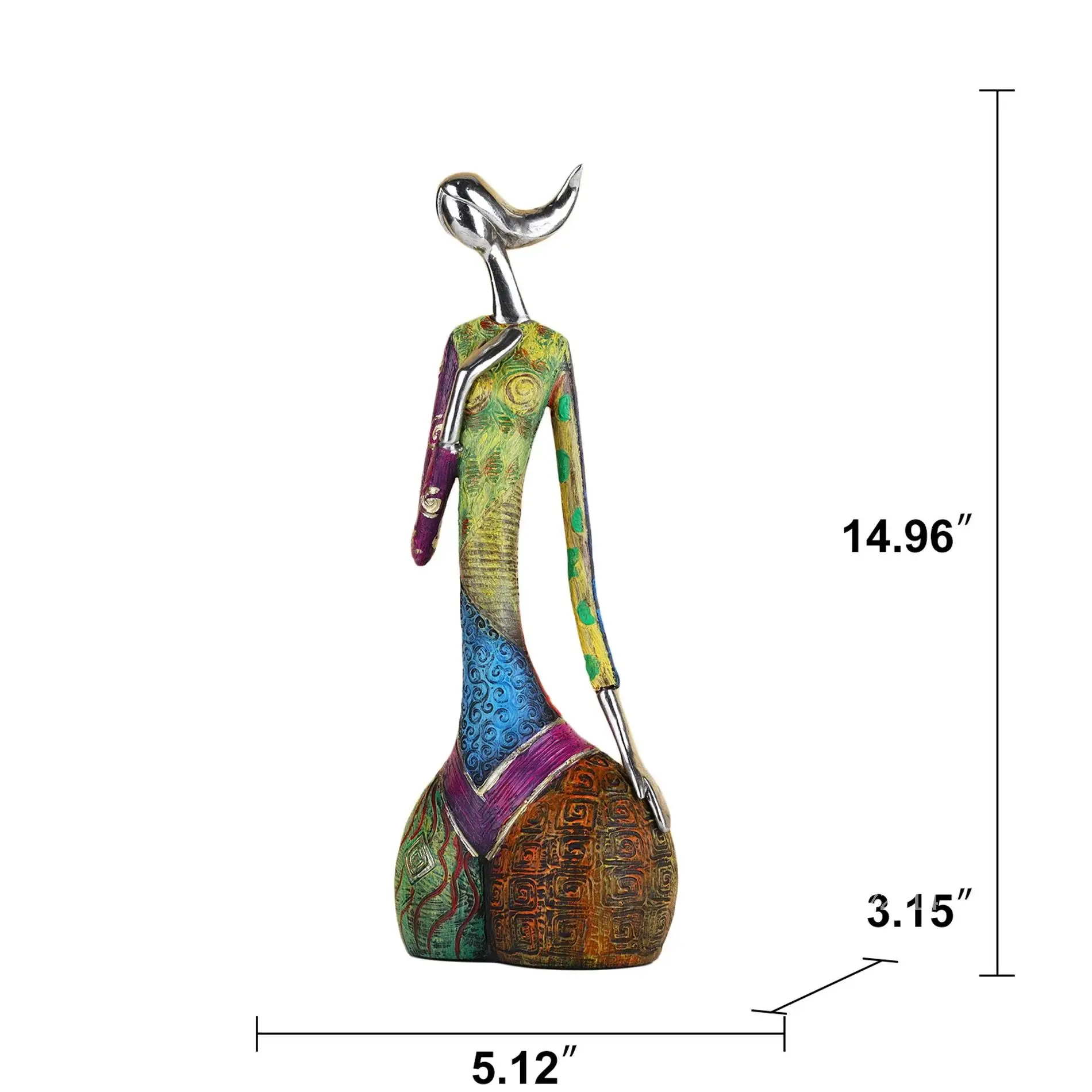 Pintura mulher estátua de resi - Xt Home Textiles avaliação e preço