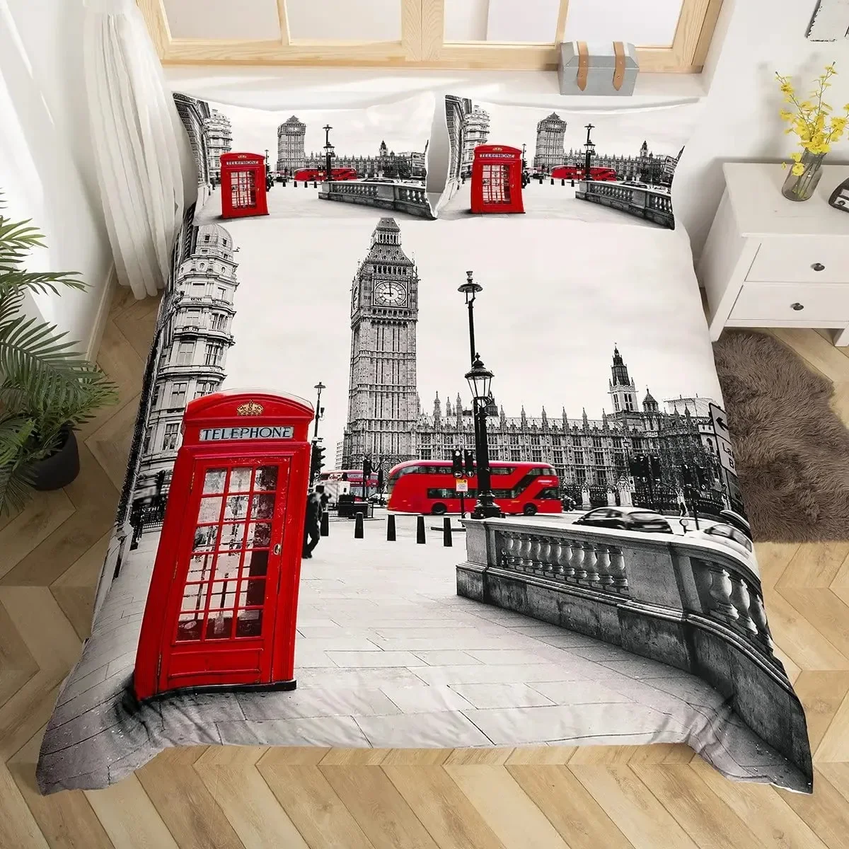 Cabine telefônica de Londres T - Home Textiles London avaliação e preço