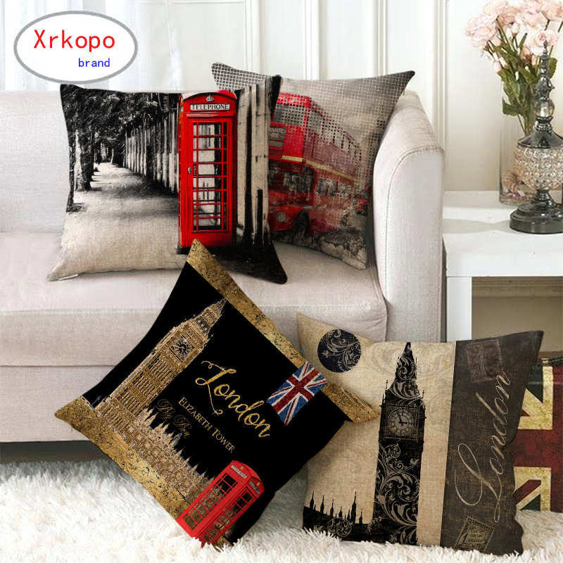 Retro londres série tram impre - Home Textiles London avaliação e preço