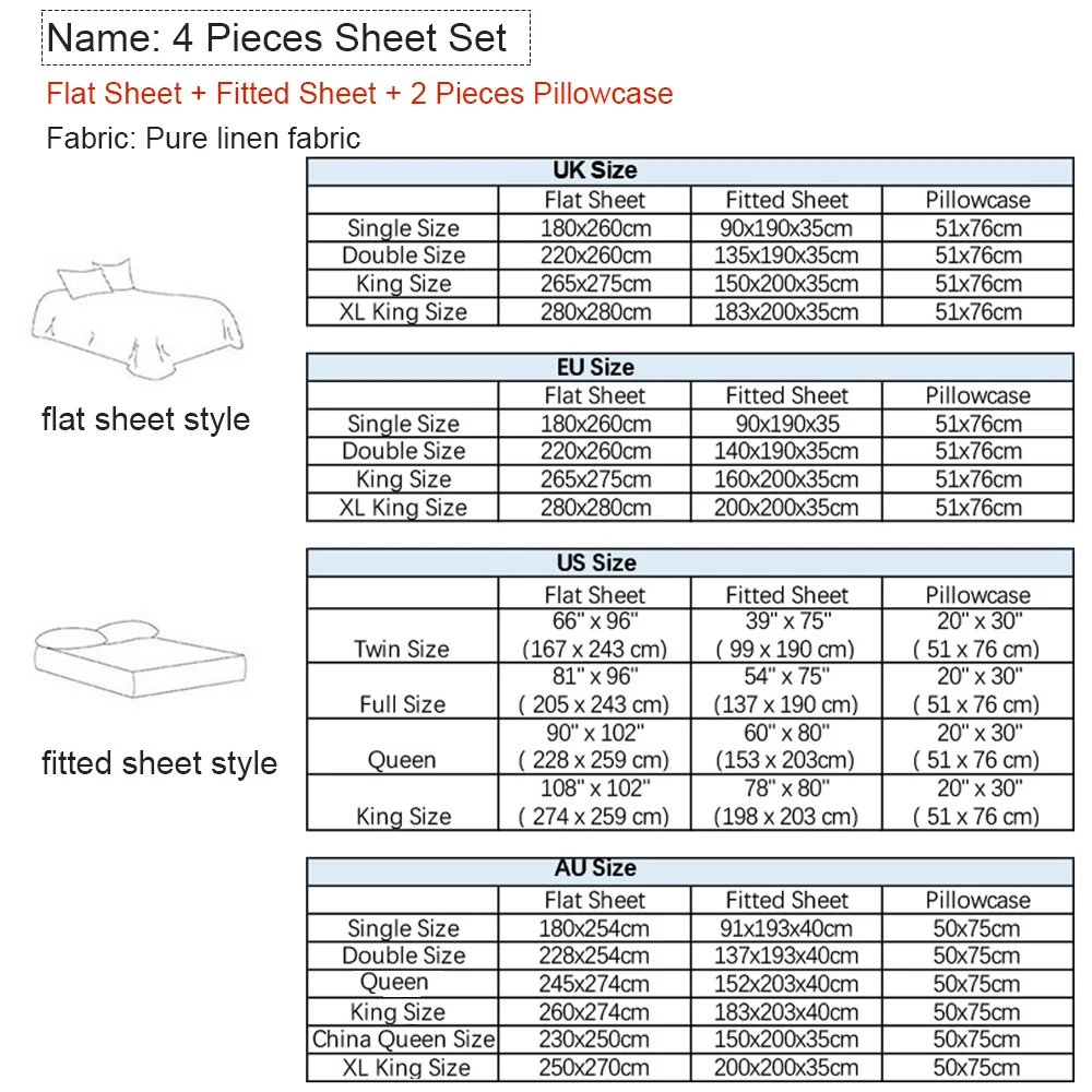 Conjunto de cama puro linho, 1 - Fitted Sheet Deep avaliação e preço