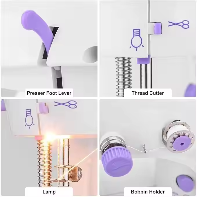 Mini máquinas de costura elétr - Home Textiles Factory avaliação e preço